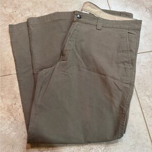 Columbia Green Chinos Flat Front Casual Pants 38x30